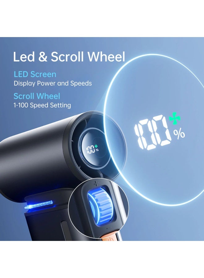 جيسيو لايف مروحة يدوية Ultra1 9000 مللي أمبير - رمادي غامق - Image 3