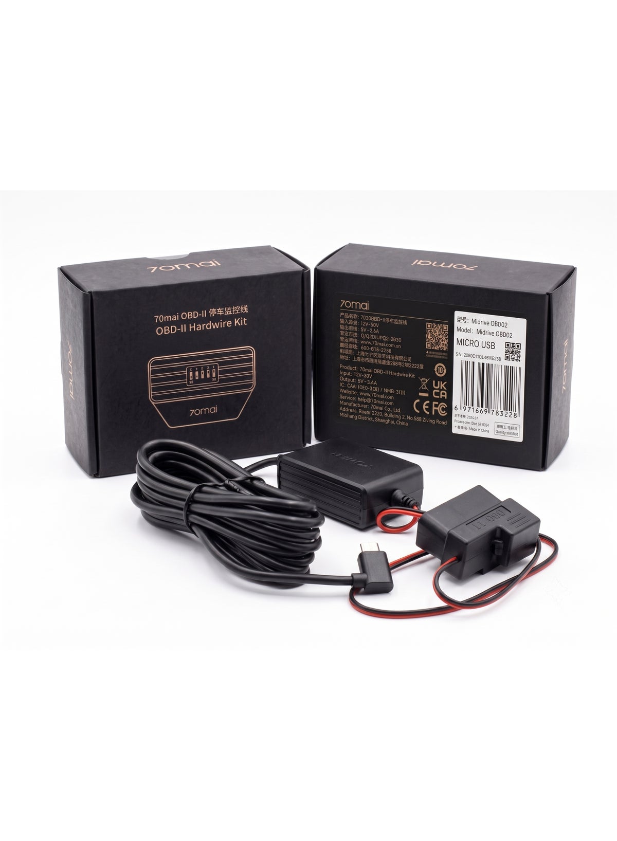 70mai 70mai Midrive OBD02 Micro Usb Hardwire Kit microusb Z19463E6A9A7037C8F1B1Z