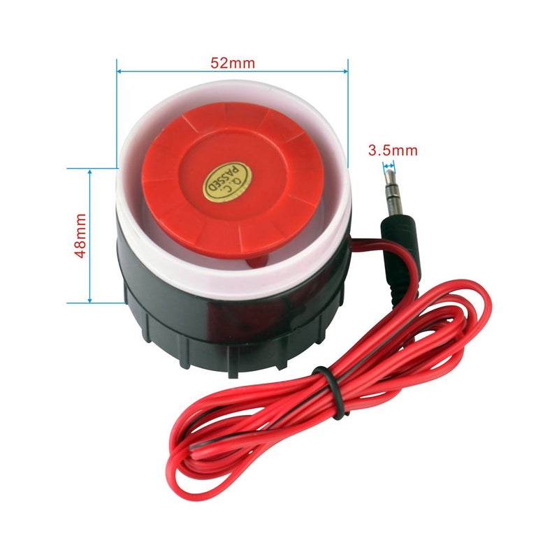 Tokatuker جهاز إنذار كهربائي بيزو إلكتروني 2V 3V 5V 6V 9V 12V جرس إنذار عالي الصوت 120dB@12VDC - Image 2