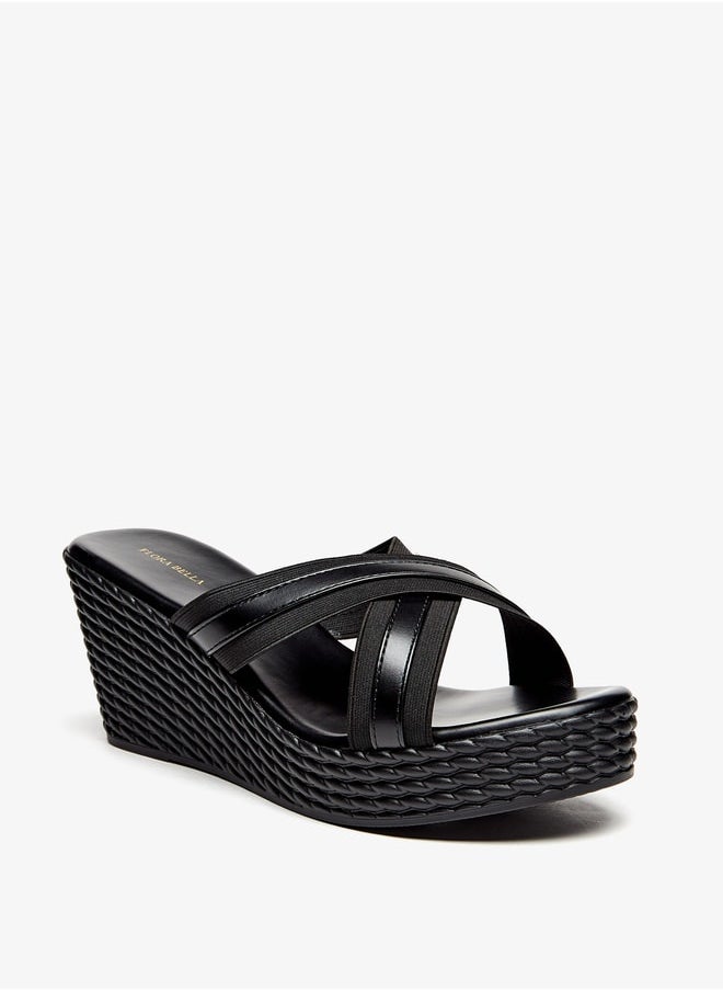 Flora Bella By Shoexpress - Women Solid Criss Cross Slip-On Sandals - Image 1
