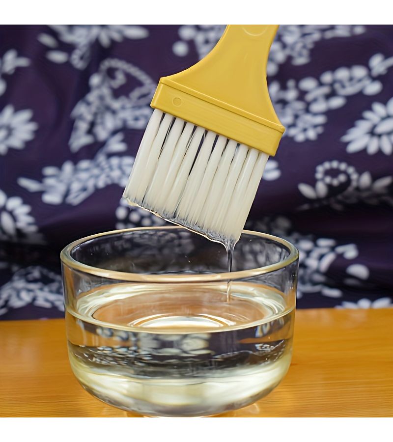 3Pcs Yellow Oil Brush Household Multi Functional Kitchen Heat Resistant BBQ Brush For Pancake Baking - Image 5