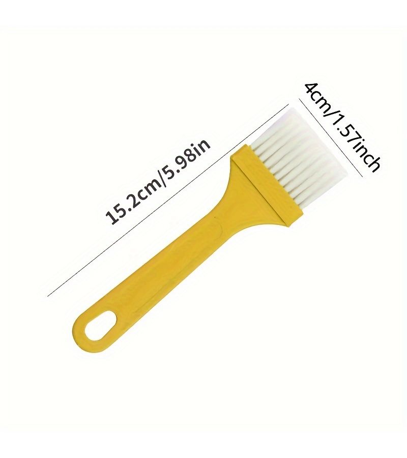 3Pcs Yellow Oil Brush Household Multi Functional Kitchen Heat Resistant BBQ Brush For Pancake Baking - Image 3