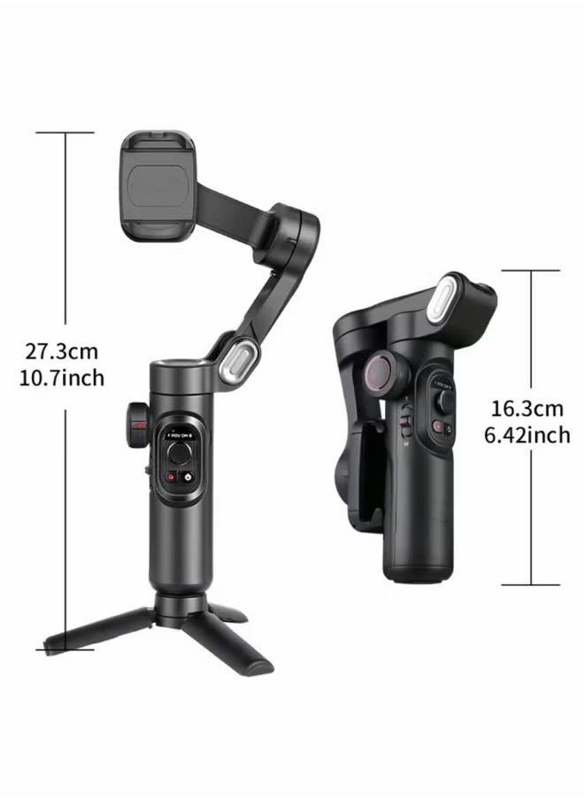ASIV - Phone Gimbal Stabiliser 3-Axis Smartphone Foldable Gimbal for iPhone Gimble with Focus Wheel TikTok YouTube Vlog Stabiliser for iPhone & Android - Image 1
