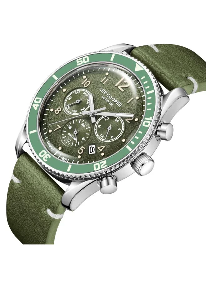 Lee Cooper Men's Leather Multi Function Watch LC08260.375 - 42 mm