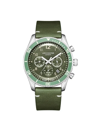 Lee Cooper Men's Leather Multi Function Watch LC08260.375 - 42 mm