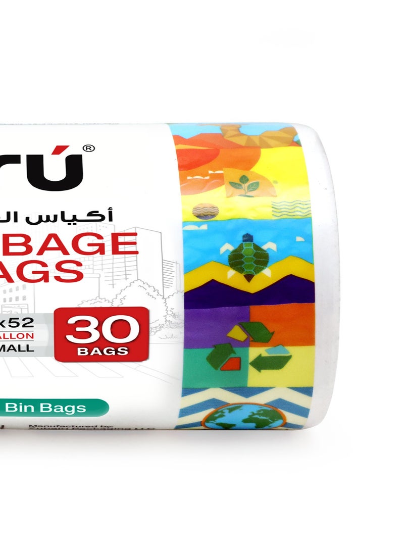 Tru Garbage Bags Compact Roll White 6Gallon (30pc x 3Rolls) 90bags - White - Image 5