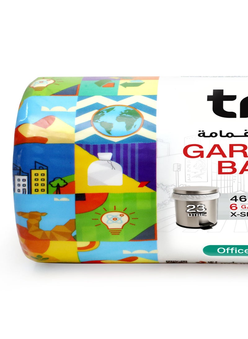 Tru Garbage Bags Compact Roll White 6Gallon (30pc x 3Rolls) 90bags - White - Image 4