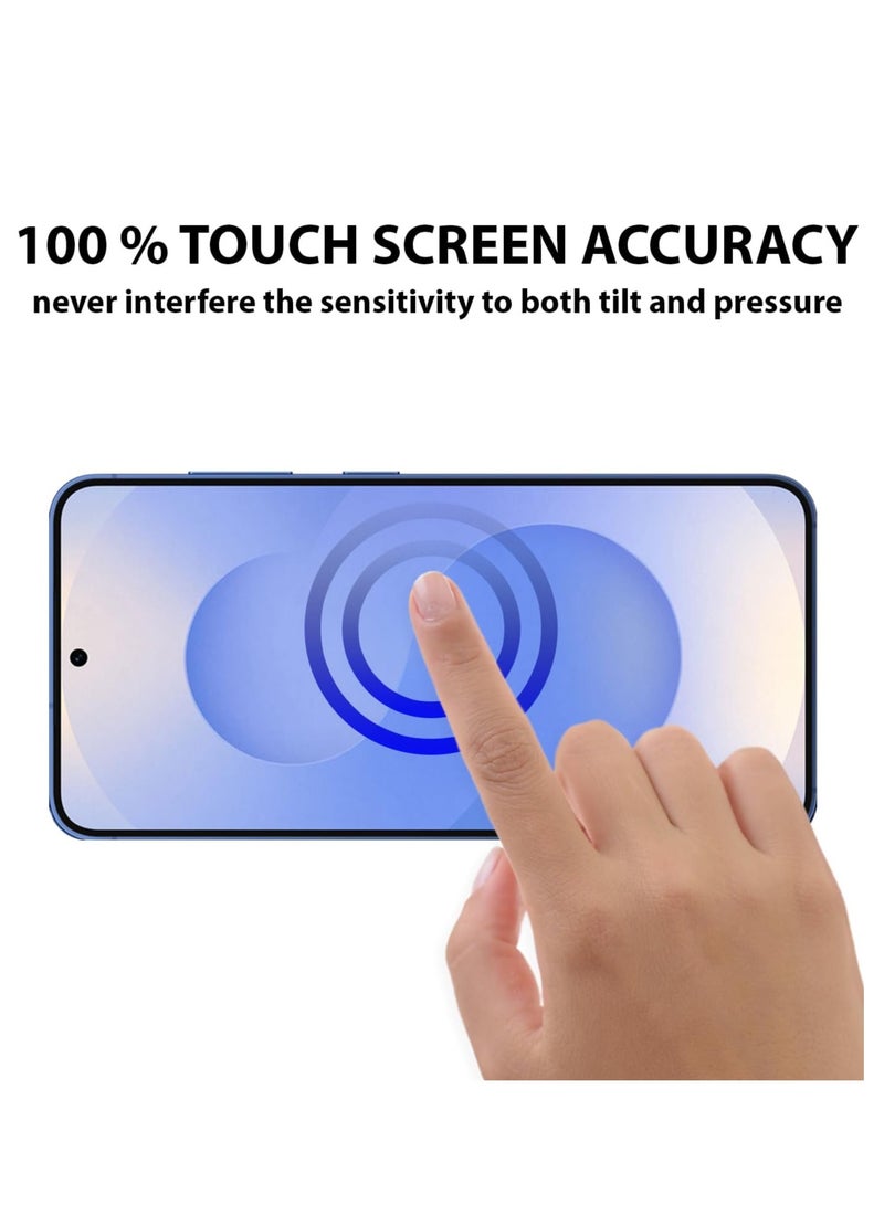 MIGOFAST Screen protector compatible with Samsung Galaxy S25 Screen Protector Tempered Glass HD Full Coverage Easy InstallationTouch Sensitive Anti Shatter - Image 5
