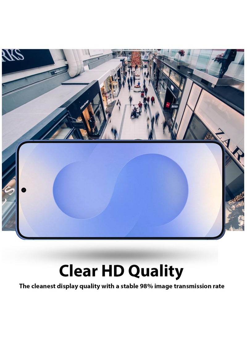 MIGOFAST Screen protector compatible with Samsung Galaxy S25 Screen Protector Tempered Glass HD Full Coverage Easy InstallationTouch Sensitive Anti Shatter - Image 4