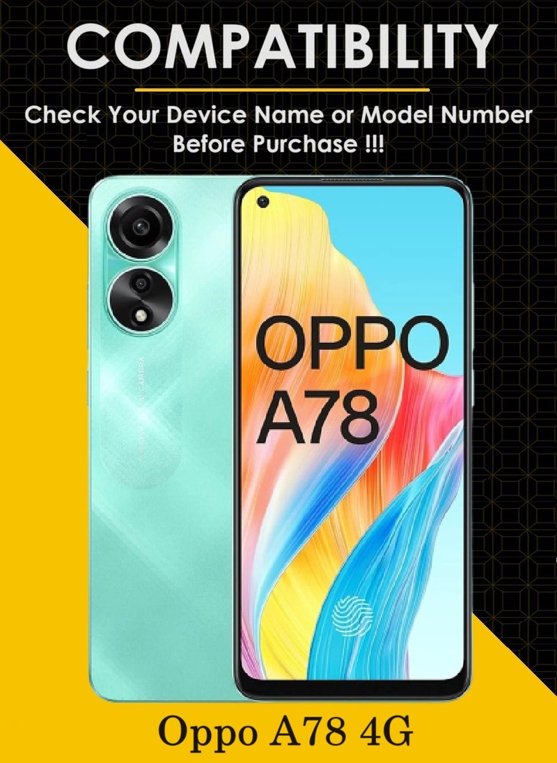 AINA Tempered Glass Screen Protector 5D Designed For Oppo A78 4G Full Glue Edge to Edge Full Screen Coverage And Bubble Free - Image 2