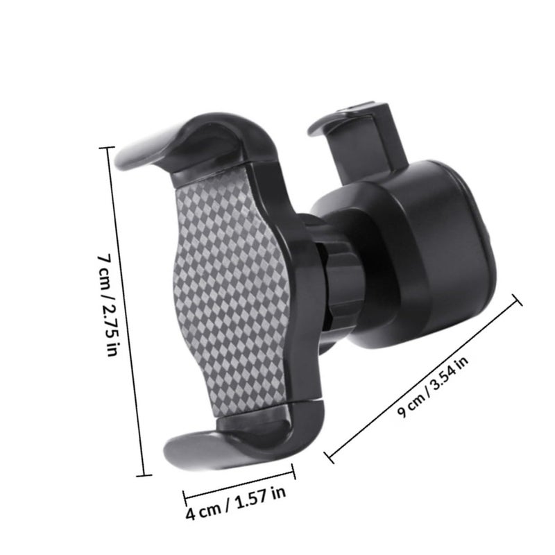 Universal Mini Phone Holder For Car Vent Mount Compatible With Smartphones Black - Image 3