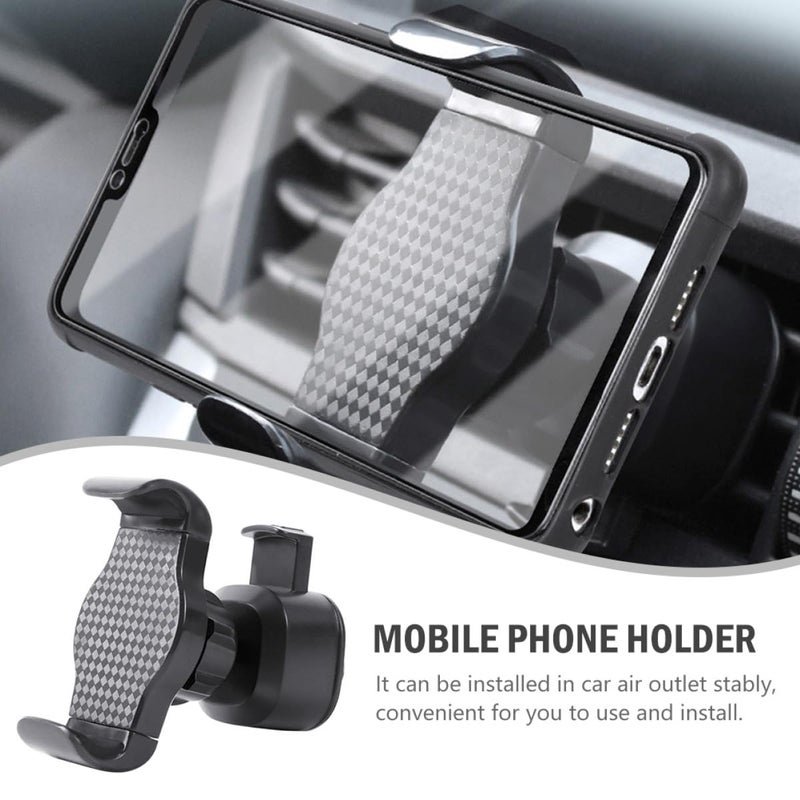 Universal Mini Phone Holder For Car Vent Mount Compatible With Smartphones Black - Image 4