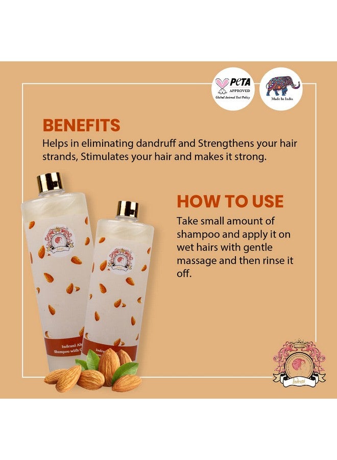 إندراني كوزميتكس شامبو اللوز من إندراني سعة 1 لتر - Image 4