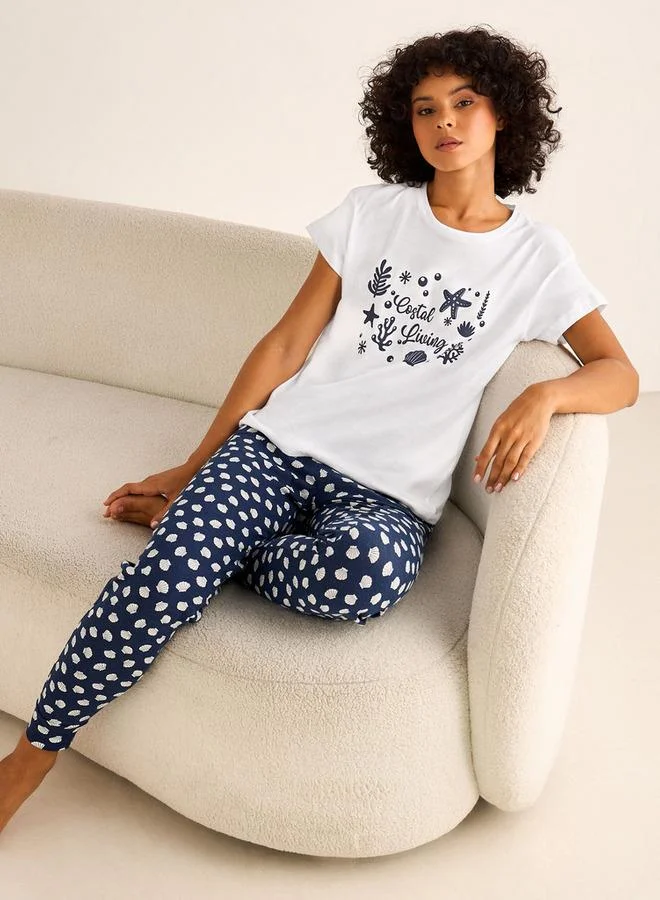 سبلاش فيڤ Pyjama Set Printed T-shirt & Pyjama
