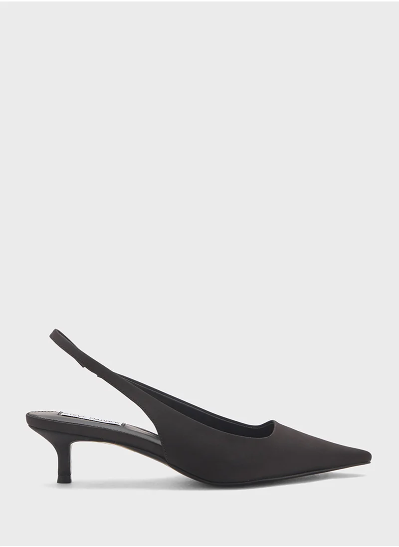 STEVE MADDEN Kari Pointed Toe Sling Back Mid Heel Pumps