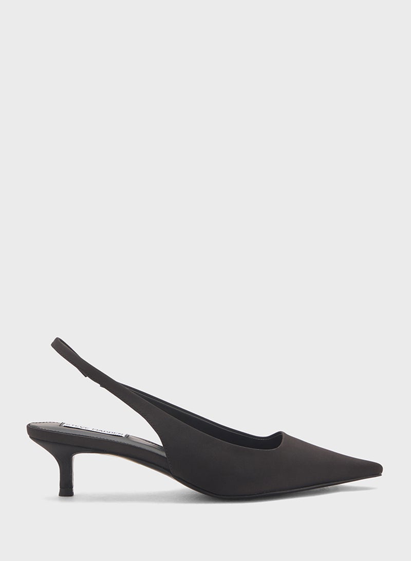 STEVE MADDEN Kari Pointed Toe Sling Back Mid Heel Pumps  - Image 1