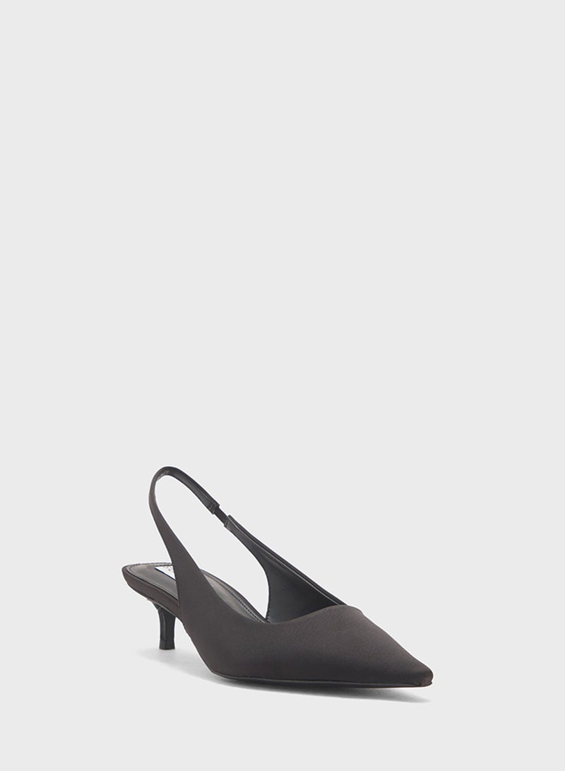 STEVE MADDEN Kari Pointed Toe Sling Back Mid Heel Pumps  - Image 2