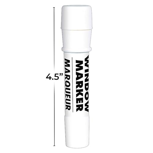 Amscan Vibrant White Window Glass Washable Markers - 4.5" - Perfect for Artsy Fun, Decorations, and Messaging - 1 Pc. - Image 2
