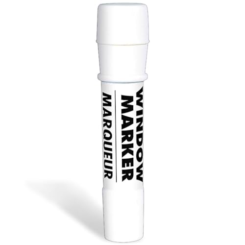 Amscan Vibrant White Window Glass Washable Markers - 4.5" - Perfect for Artsy Fun, Decorations, and Messaging - 1 Pc. - Image 1