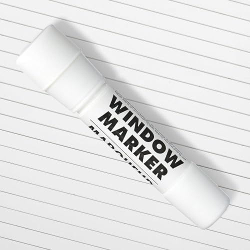 Amscan Vibrant White Window Glass Washable Markers - 4.5" - Perfect for Artsy Fun, Decorations, and Messaging - 1 Pc. - Image 3