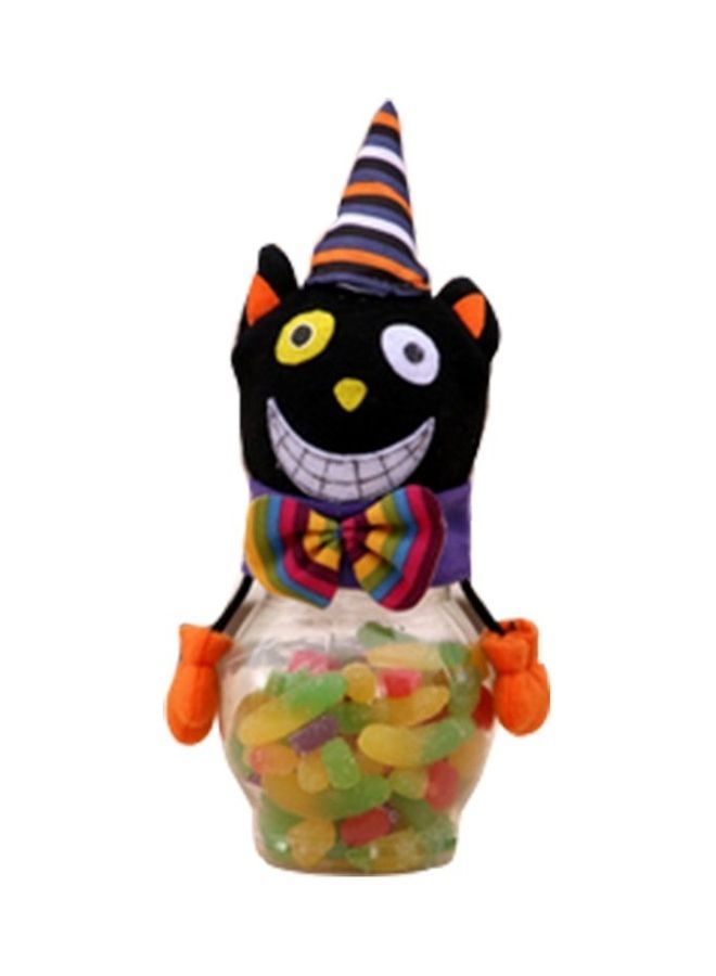NIBEMINENT Halloween Themed Candy Jar Multicolour 220x100millimeter