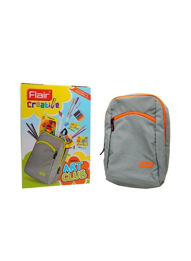 FLAIR Creative Series Art Club Combination Smart Kit | With Free Zipper Bag | Non-Toxic & Safe for Childrens | A Complete Coloring Kit | 12 Products & 17 Units, Body Color of Bag May Vary - Image 2