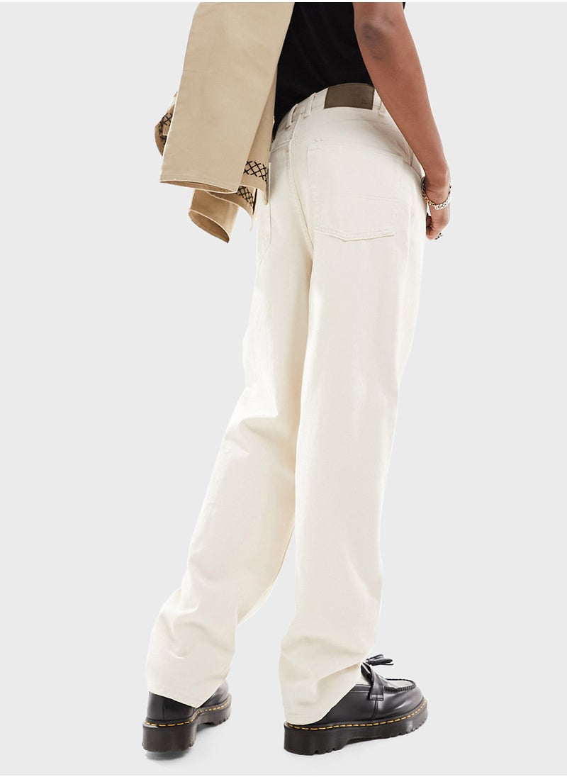 Reclaimed Vintage Light Wash Relaxed Fit Jeans  - Image 2