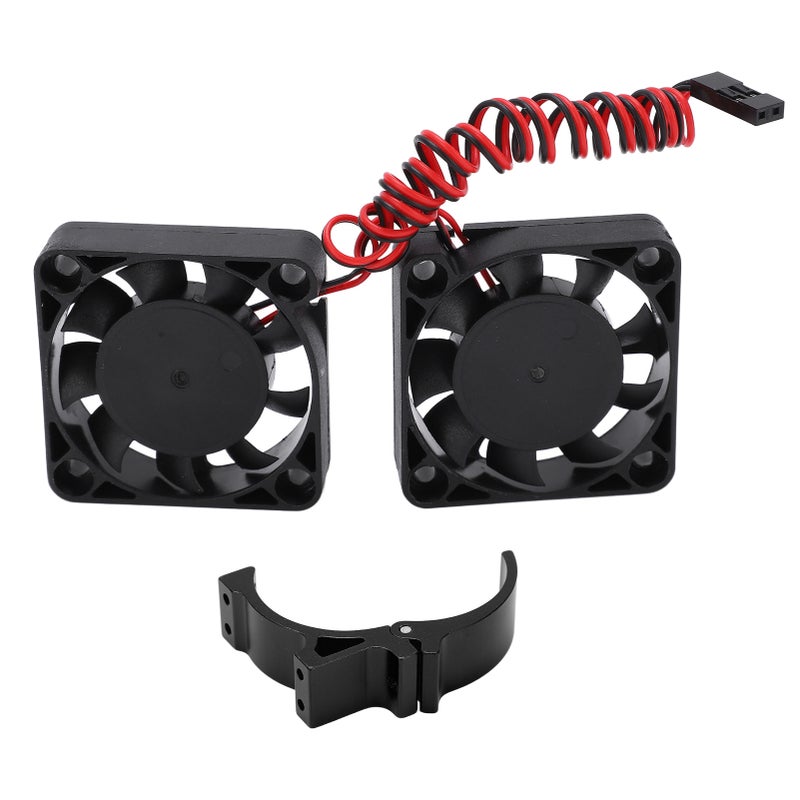 RC 40x40mm Motor Cooling Fans with Holder for 4068 4268 4274 4275 Motor with 42mm DiameterBlack - Image 5
