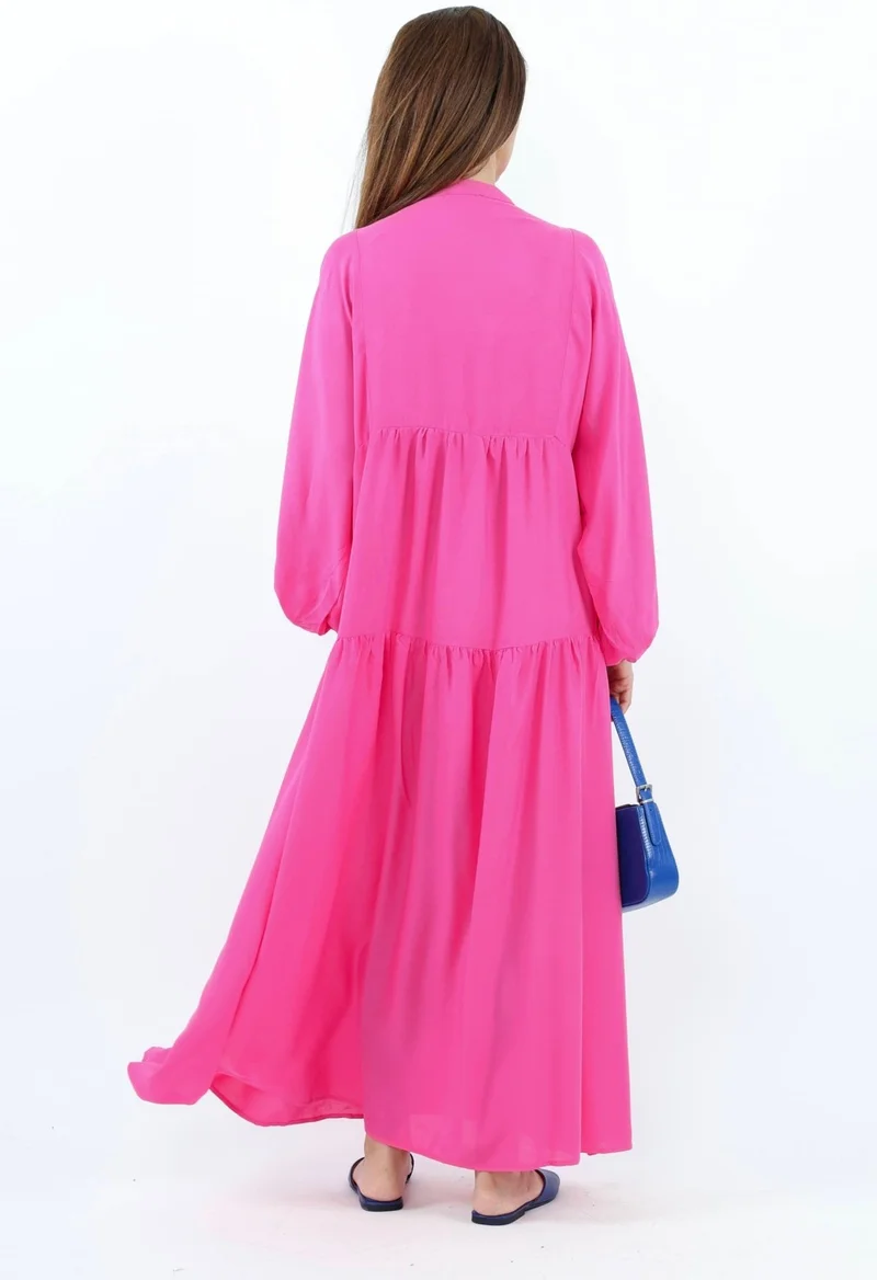 Ritnice Tiered Poplin Dress