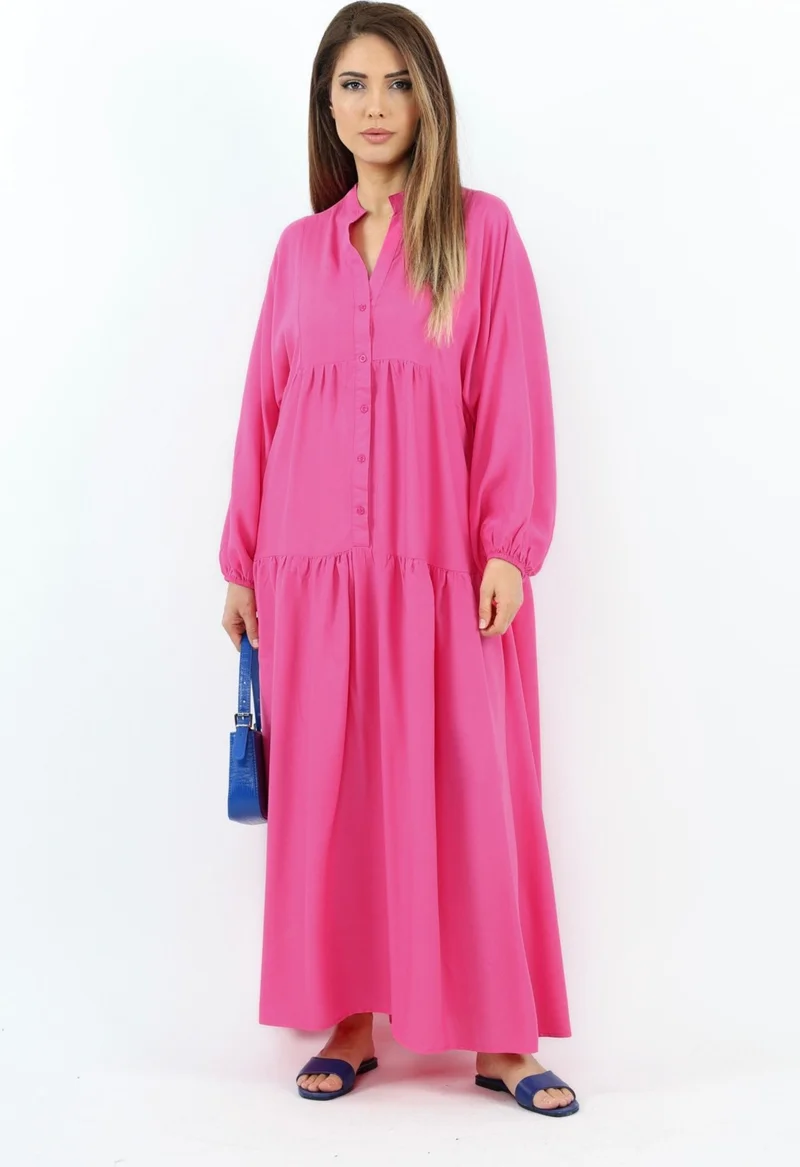 Ritnice Tiered Poplin Dress