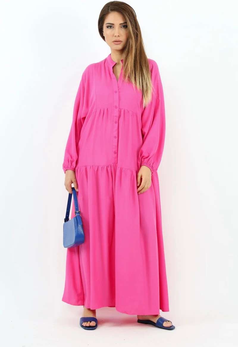 Ritnice Tiered Poplin Dress