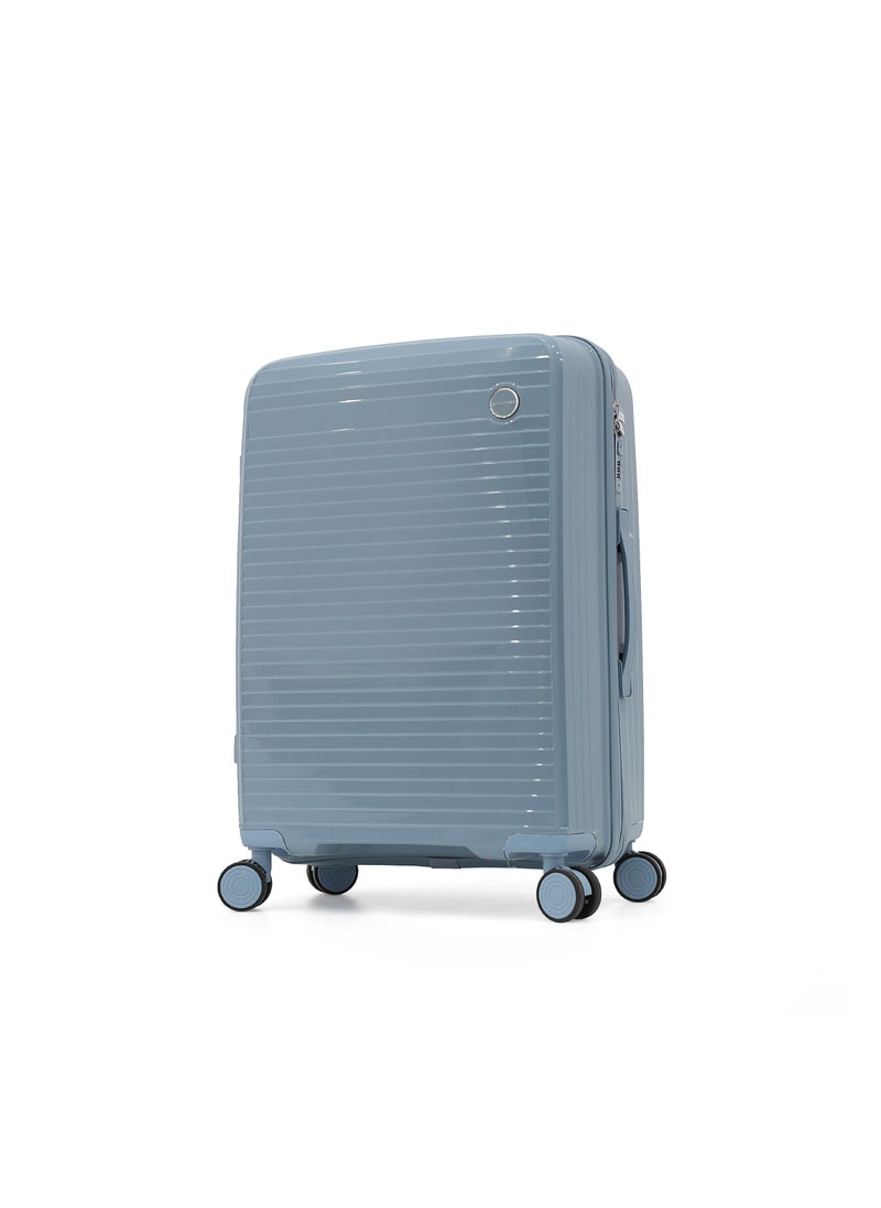 GIORDANO - Unbreakable Hardshell PP Luggage Set with 8 Wheels Thick Shell Multi Layer PP 3 Pieces Set, 20, 24, 28 Inch (Blue) - Image 1