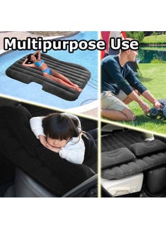 BLUEJACK BLUEJACK Car Travel Inflatable Car Bed Mattress with Two Air Pillows Car Air Pump and Repair KitTravelTripsCampingPicnicPool BeachUniversal Fit Black Colour  - Image 5