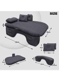 BLUEJACK BLUEJACK Car Travel Inflatable Car Bed Mattress with Two Air Pillows Car Air Pump and Repair KitTravelTripsCampingPicnicPool BeachUniversal Fit Black Colour  - Image 3