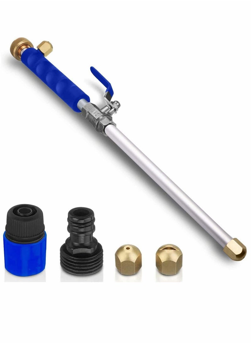 NIBEMINENT High Pressure Power Washer for Garden Hose Portable Washing Wand Water Car Outdoor Window with 2 Nozzle Blue  - Image 1