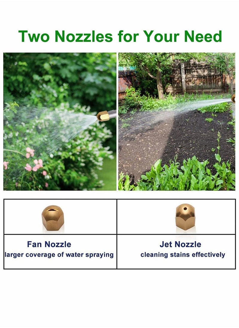 NIBEMINENT High Pressure Power Washer for Garden Hose Portable Washing Wand Water Car Outdoor Window with 2 Nozzle Blue  - Image 5