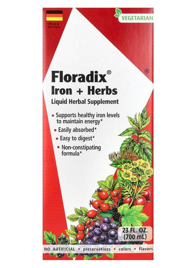 Floradix - Floradix Iron + Herbs 23 fl oz (700 ml) - Image 1