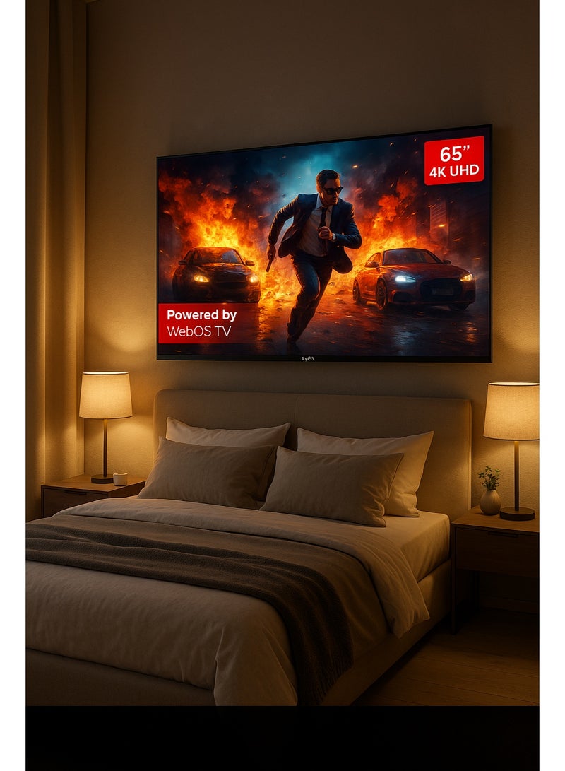 SPJ 65-Inch 4K Ultra HD Smart LED TV – Model 4KS65BLX | WebOS Powered with Magic Remote, Voice Control, Built-in Wi-Fi & Bluetooth, HDMI & USB Inputs, Ultra Slim Bezel Design, Immersive Picture & Sound Quality - Image 5