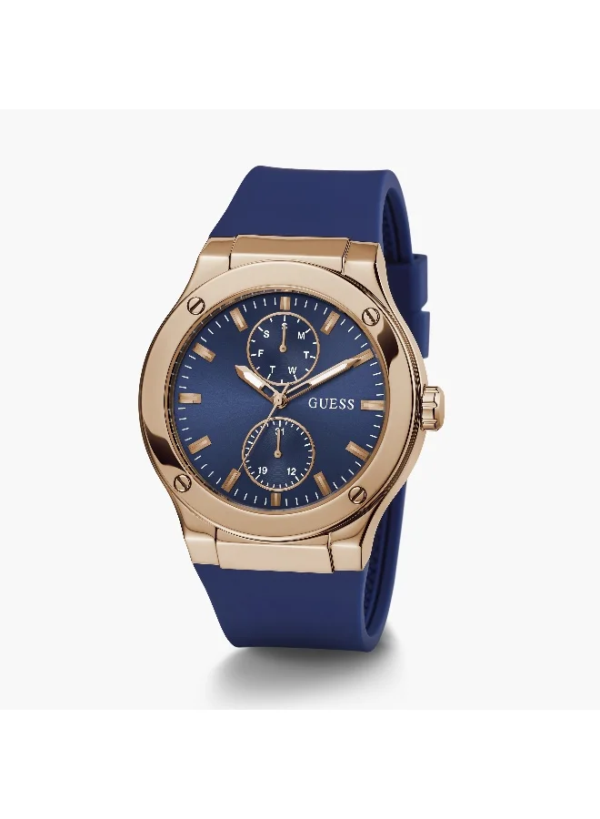 جس Blue Chronograph Watch for Men