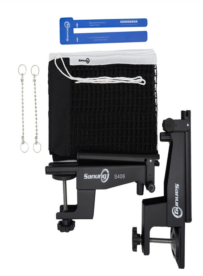 Sanung S406 Table Tennis Net and Post Portable, Professional Ping Pong Net and Post Set for Any Standard Tables (60 inch Width), Used for Training Competition, Easy Setup - Image 3