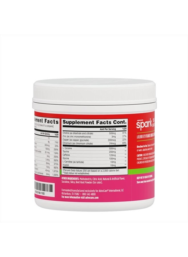 AdvoCare Spark Vitamin & Amino Acid Supplement - Focus & Energy Supplement Mix - Powdered Energy Supplement Mix - Powder Supplement Mix - Amino Acids - Strawberry - 10.5 oz  - Image 3