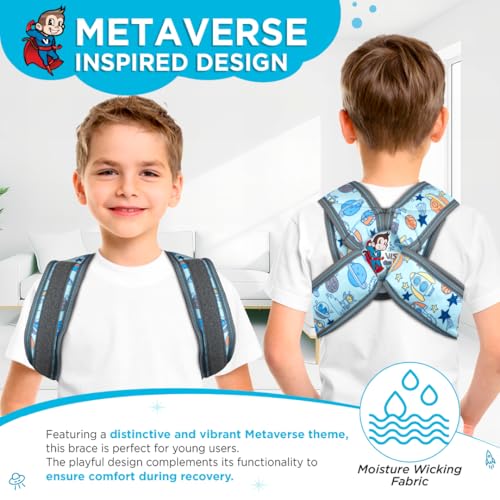 Vissco Champ Clavicle Brace Shoulder Support for Kids – Pediatric Clavicle Support for Fracture Recovery & Pain Relief, Stabilizes Clavicle, Comfortable Adjustable & Breathable - Image 2