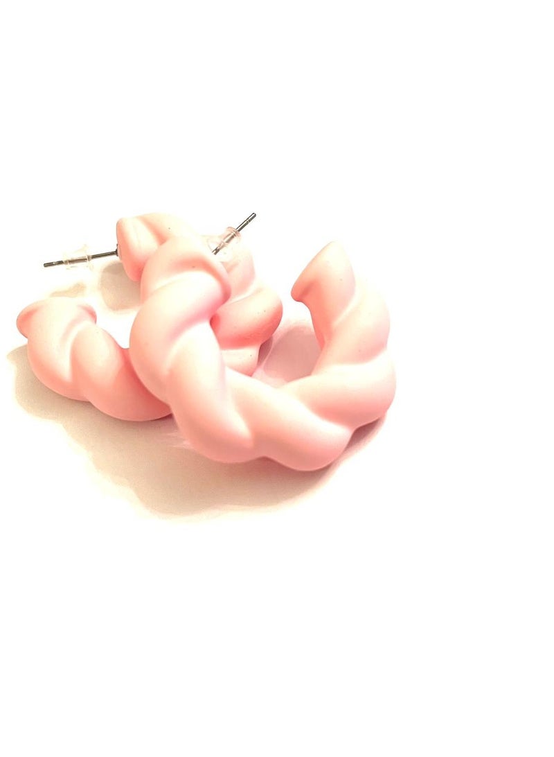 Trio Earrings Rose rope earrings - Image 1