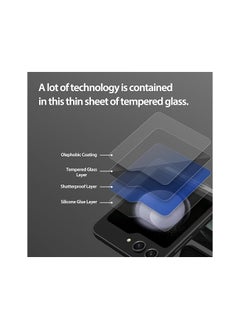 araree araree [2 Pack] for Galaxy Z Fold 5/ Z Fold 4 Tempered Glass Front Screen Protector, 013mm Ultra-Thin Scratch-Resistant Anti-Fingerprint 9H Hardness Clear Screen Protector Easy Install Clear protector  - Image 4