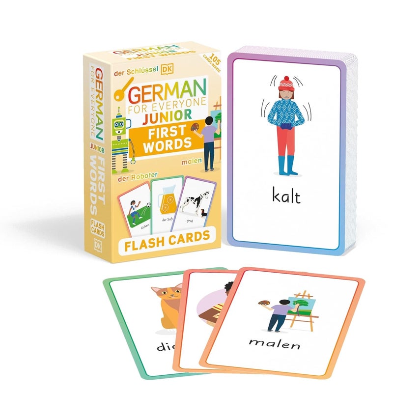 German For Everyone Junior First Words Flash Cards - Image 1