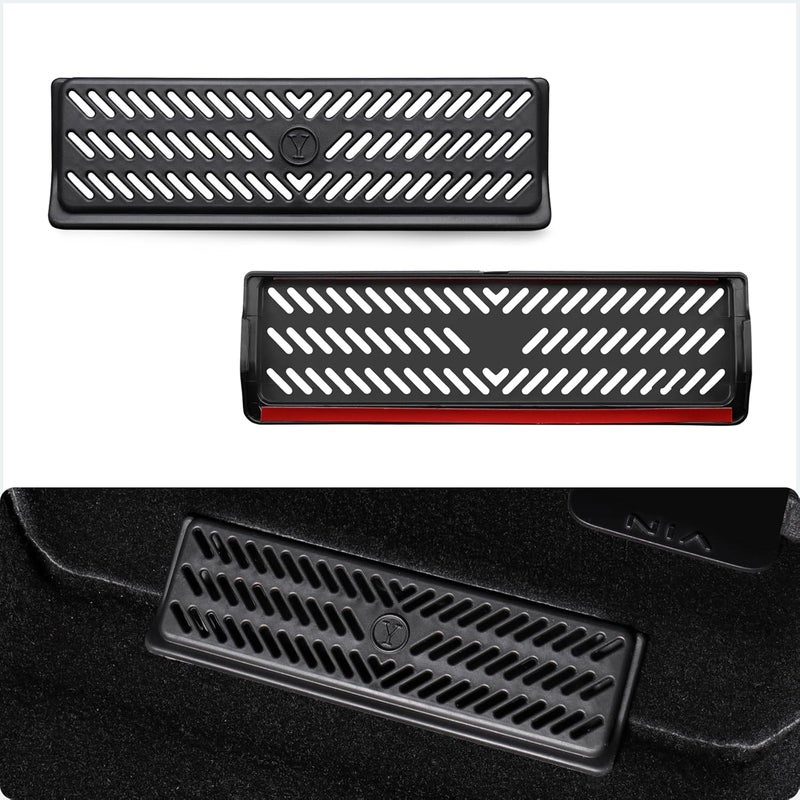 Basenor Tesla Model Y Backseat Air Vent Cover Air Flow Vent Grille Protection Set of 2 Globally selected raw material - Image 1