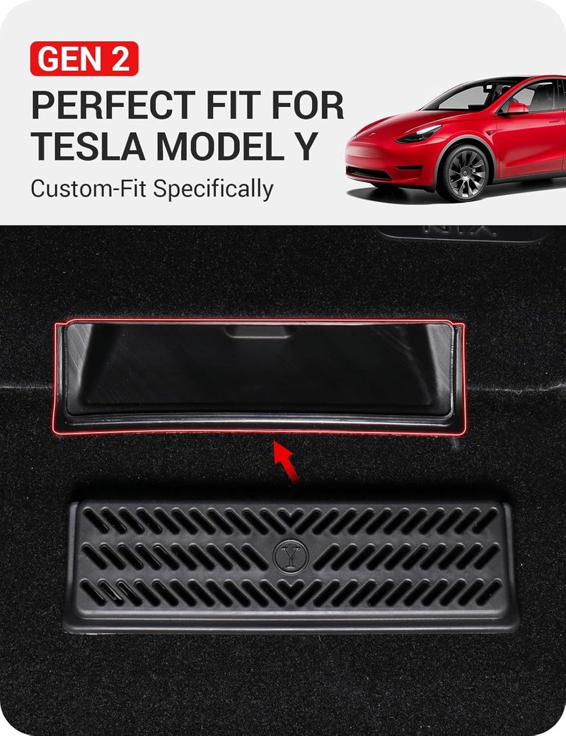 Basenor Tesla Model Y Backseat Air Vent Cover Air Flow Vent Grille Protection Set of 2 Globally selected raw material - Image 4
