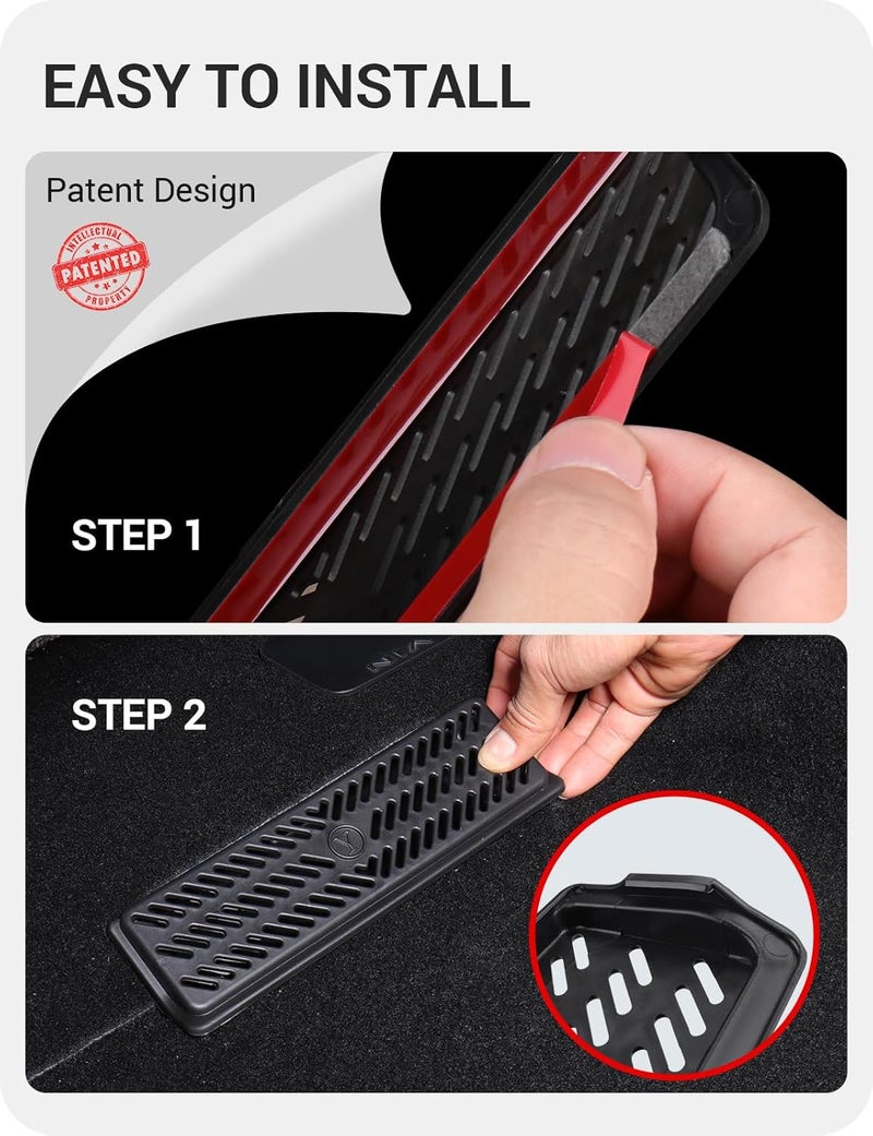 Basenor Tesla Model Y Backseat Air Vent Cover Air Flow Vent Grille Protection Set of 2 Globally selected raw material - Image 5