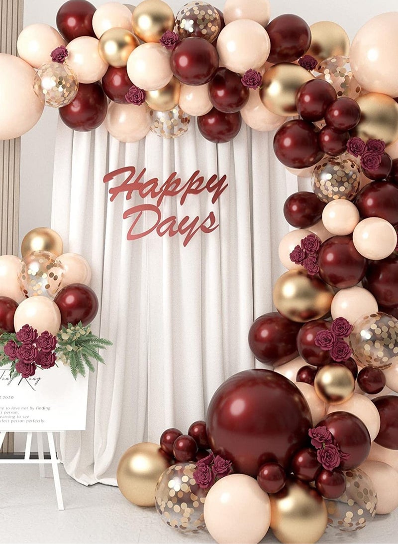 102pcs Balloon Arch Kit – Made of Thickened Latex Material for Enhanced Elasticity and Durability, Perfect for Weddings, Proposals, Anniversaries, Birthday Parties, Celebrations, and Event Decorations, Easy to Assemble, Ideal for Elegant Backdrops and Romantic Atmospheres - Image 2