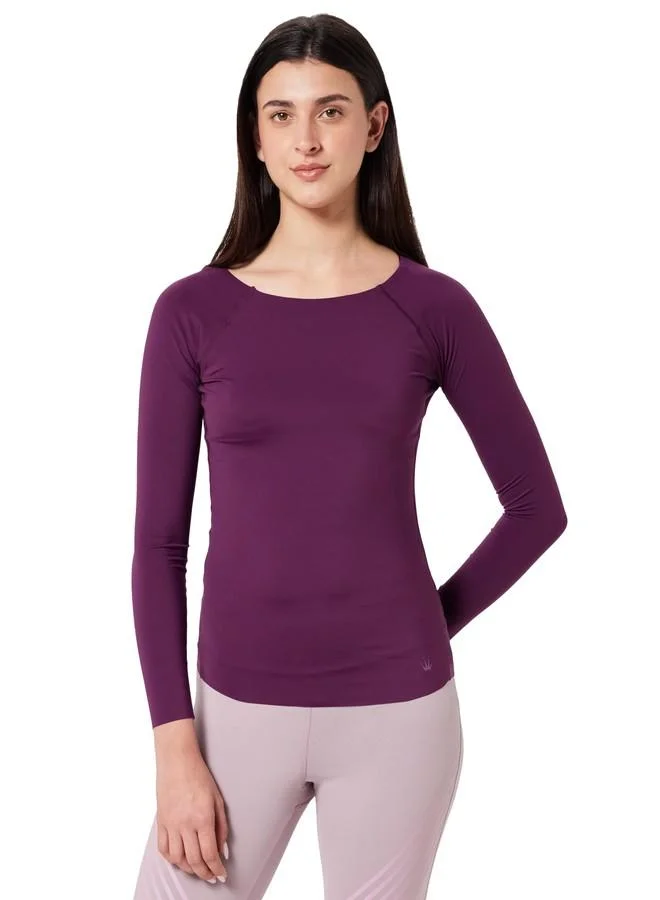 ترايامف Triumph Flex Smart Thermo-Regulating Ultrasoft Anticrease Sustainable Quick Dry Top Maroon